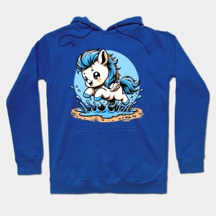 Li'l Legends™: Pegasus Plays in a Puddle Hoodie